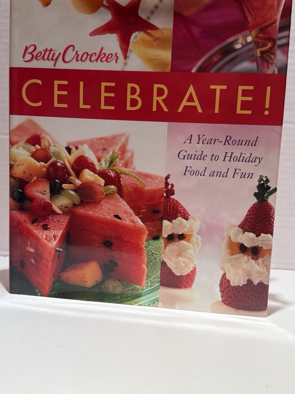 Betty Crocker Celebrate! Cookbook - Red and Pink Cover